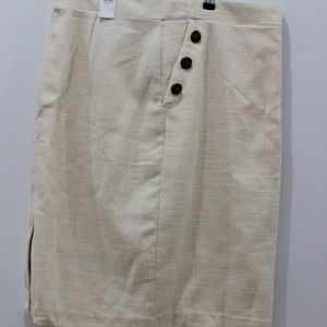 Ann Taylor Cream Skirt